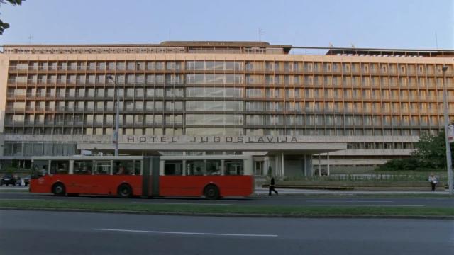 Hotel Jugoslavija · Eski Hotel Jugoslavija'nın bulunduğu yer