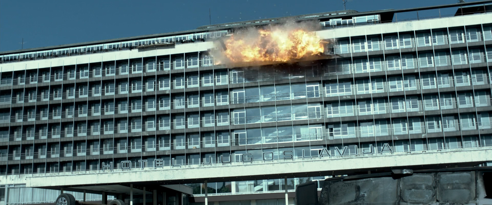 3 Days to Kill · Former Hotel Jugoslavija site