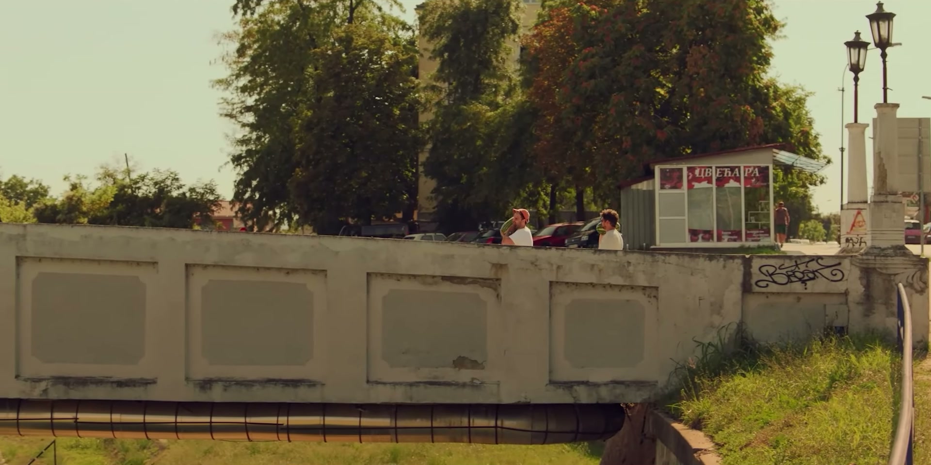 That's It for Today · Concrete footbridge over the Lepenica